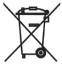 Crossed-out wheelie bin symbol